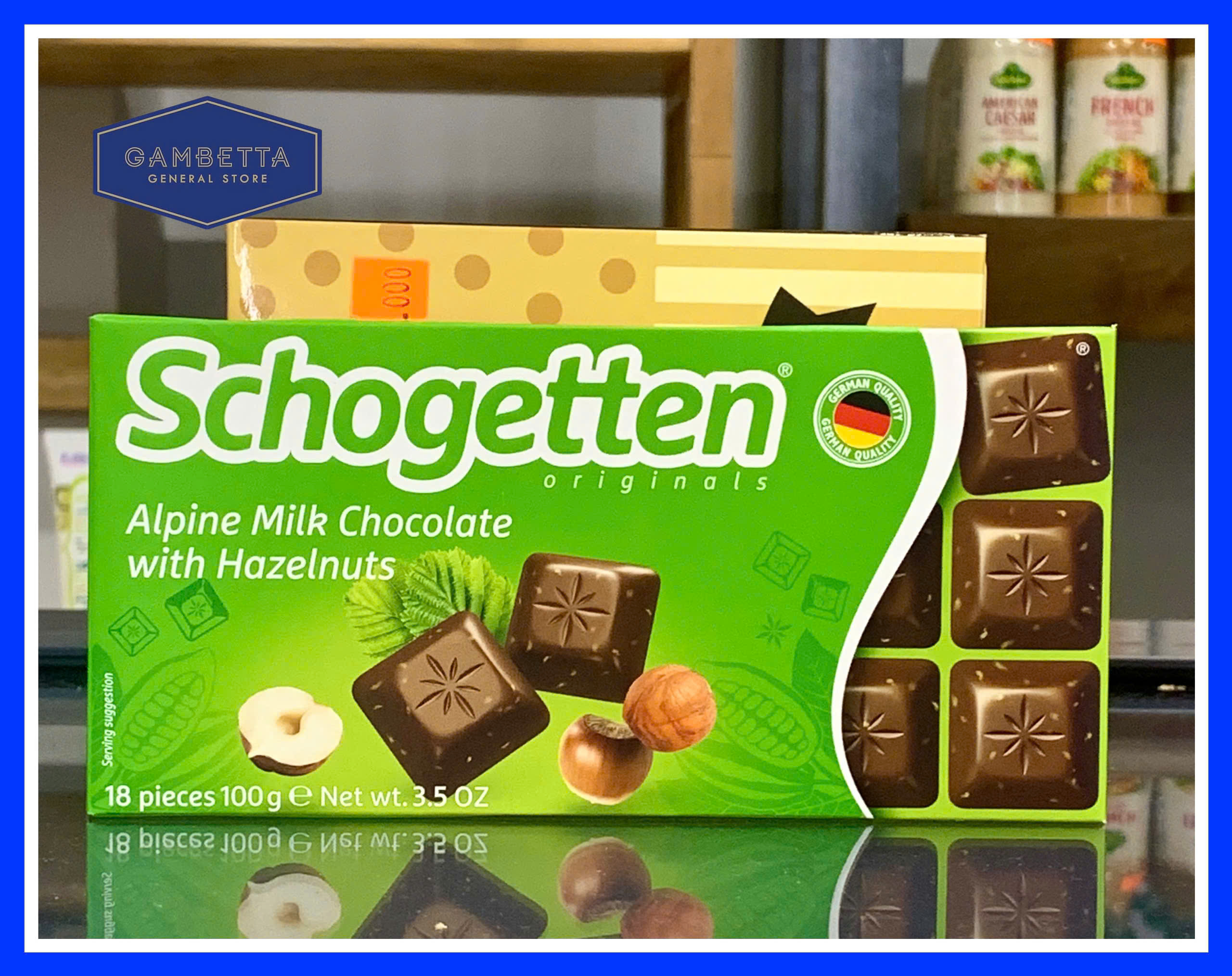 Socola Schogetten Alpine Milk Chocolate with Hazenuts 100g