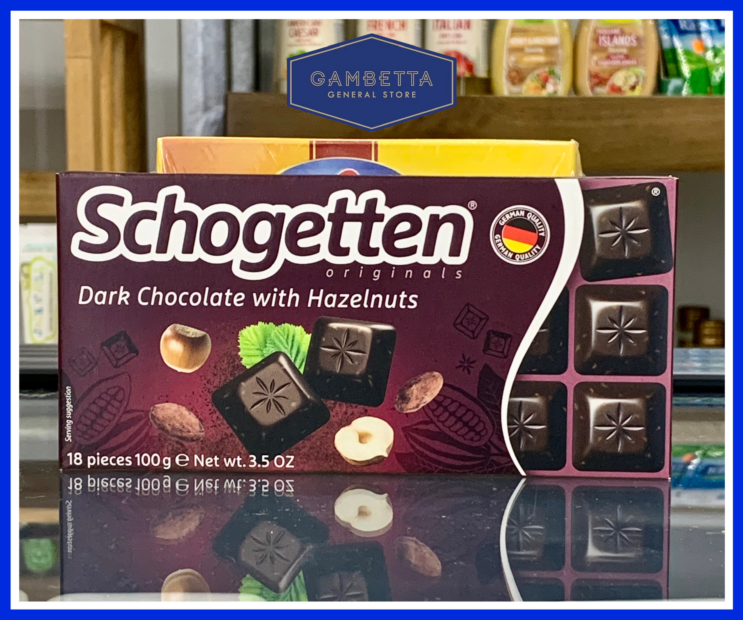 Socola Schogetten vị Đắng hạt Phỉ 100g