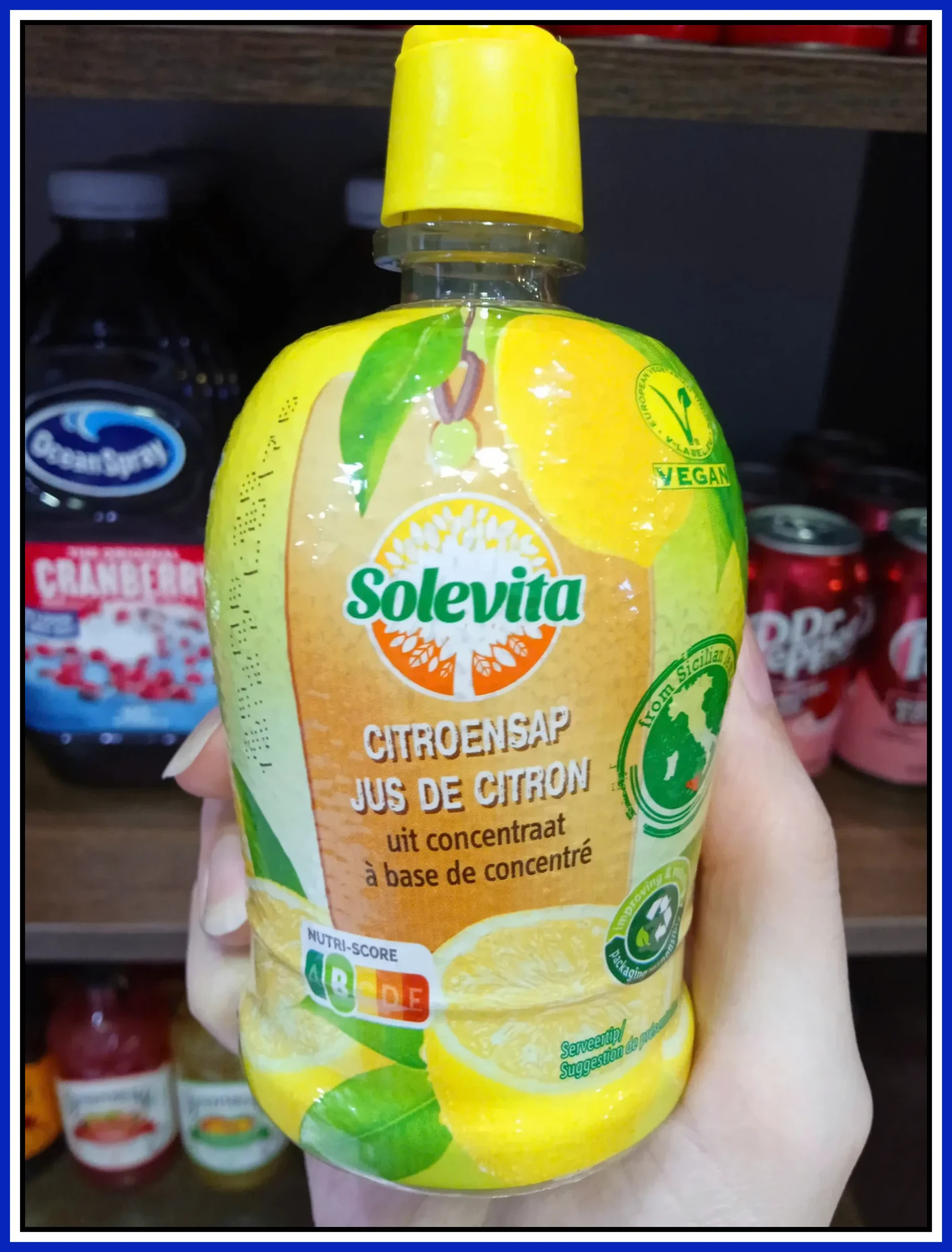 Solevita Nước Cốt Chanh Vàng Lemon Concentrate 200ml