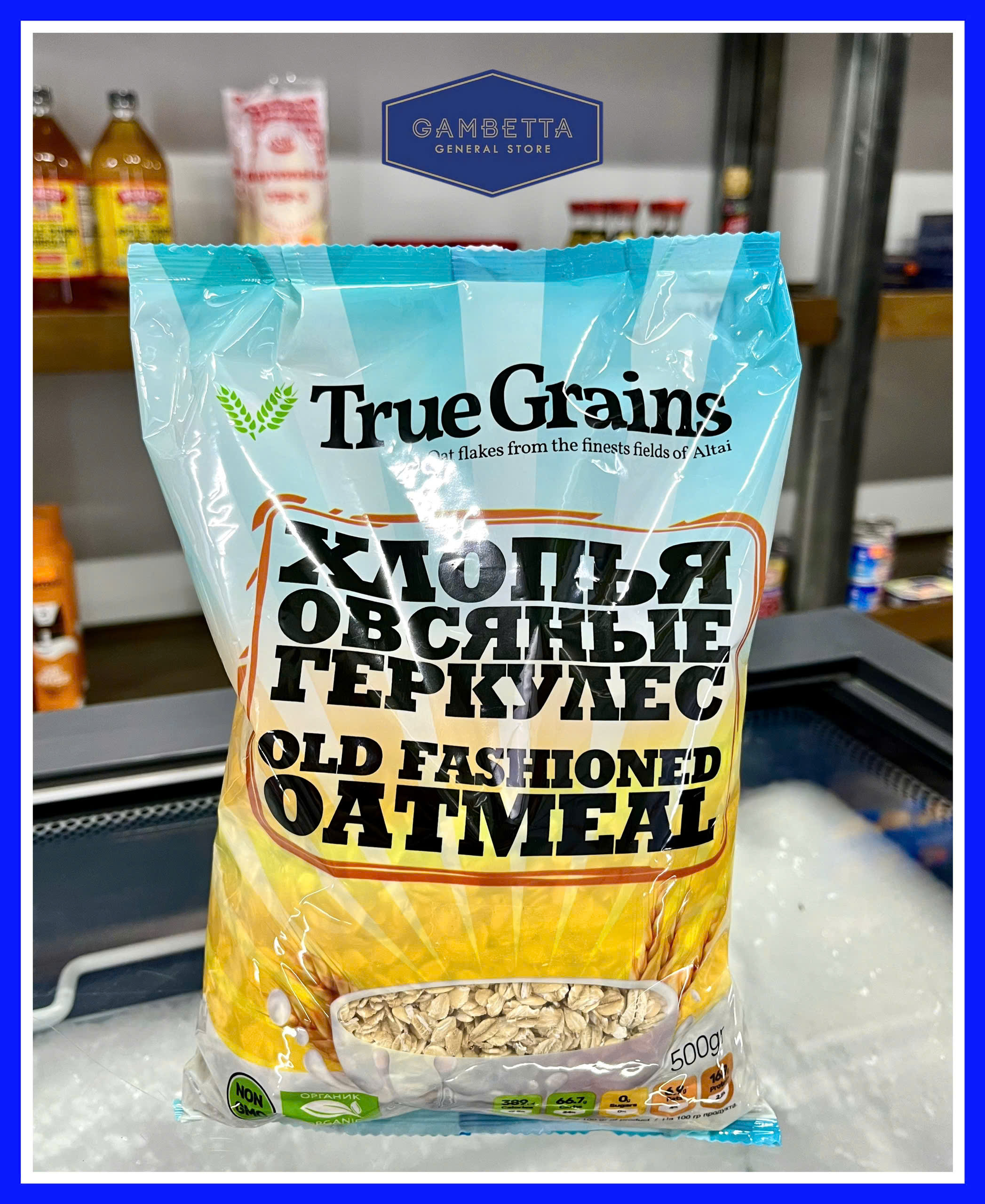 True Grains Yến Mạch Truyền thống Hữu Cơ Nga 500gram