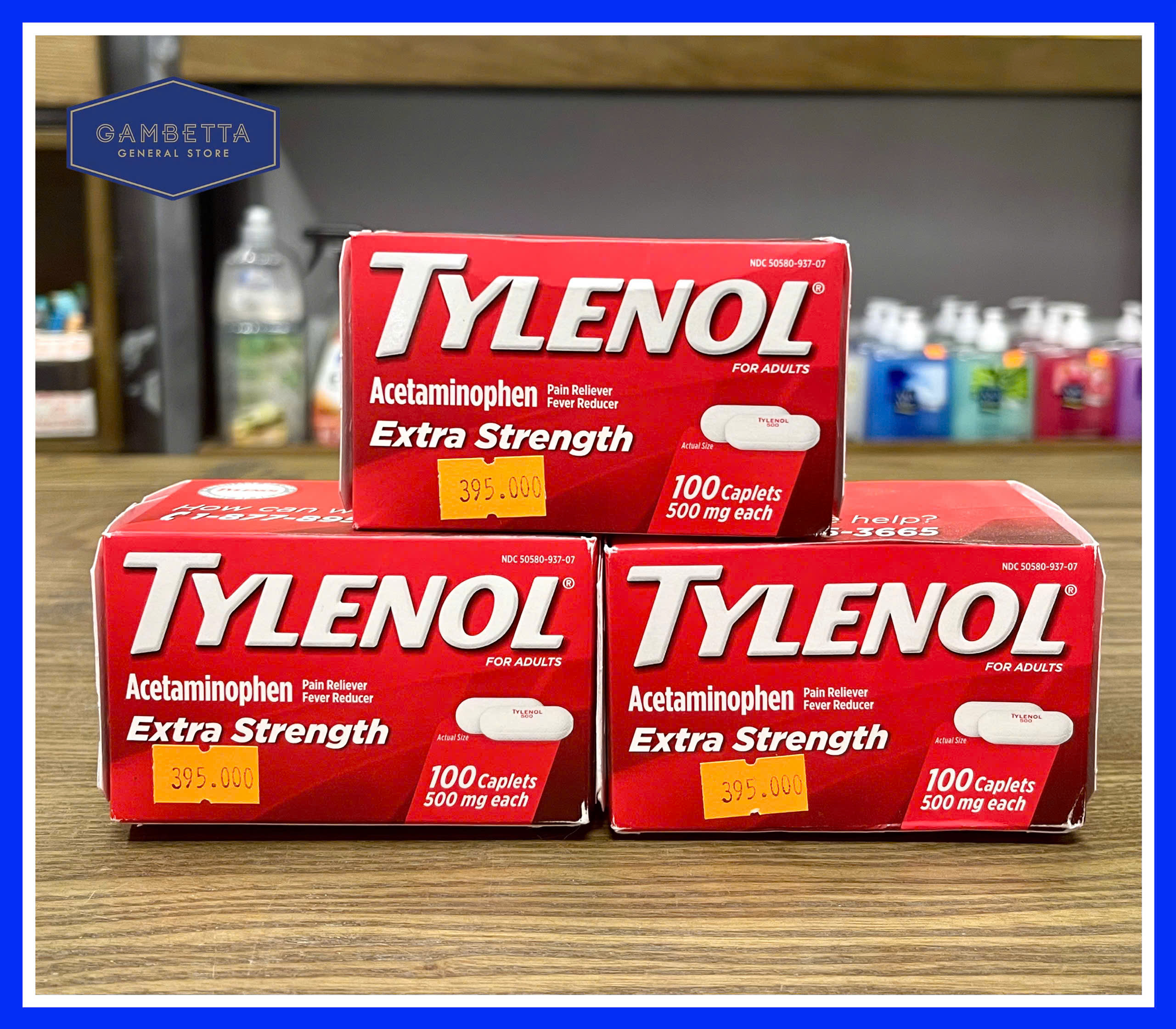 Tylenol Extra Strength 500mg 100 Caplets