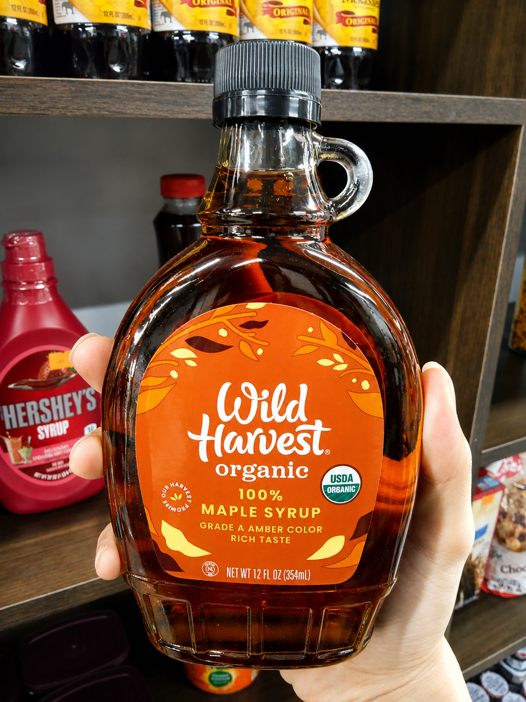 Wild Harvest Organic Maple Syrup Grade A Amber Color