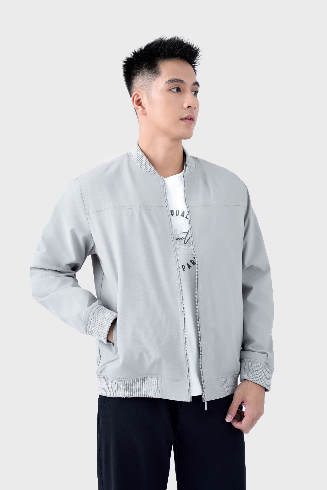 Áo khoác bomber lông AKBL23040