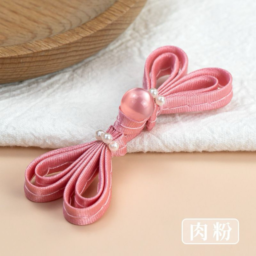 (COMBO 3 CÁI) Nút Tàu Trái Tim Kết Kiểu Cổ Trang Phụ Kiện Thêu Tay May Áo Sườn Xám Áo Dài Trung Hoa Hán Phục