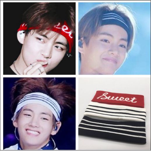 Headband BTS headband V băng đô BTS băng đô V Băng đô luhan băng đô tfboys băng đô thể thao bờm tóc thể thao