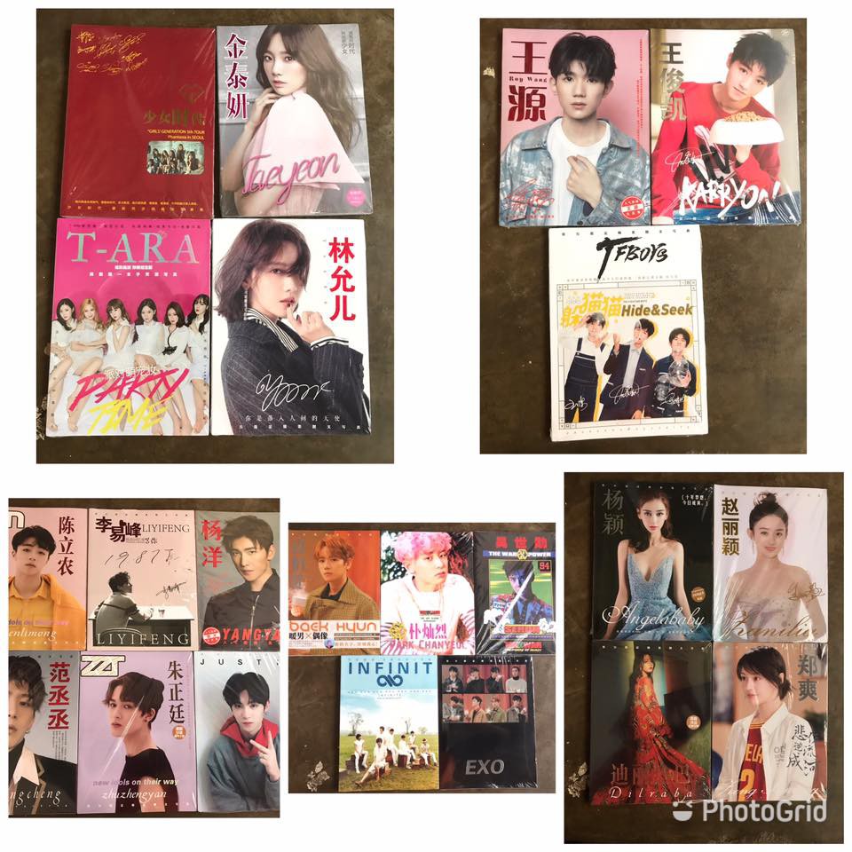 Photobook SNSD trần lập nông exo chu chính đình lý dịch phong triệu lệ dĩnh dương dương trịnh sảng tfboys tara