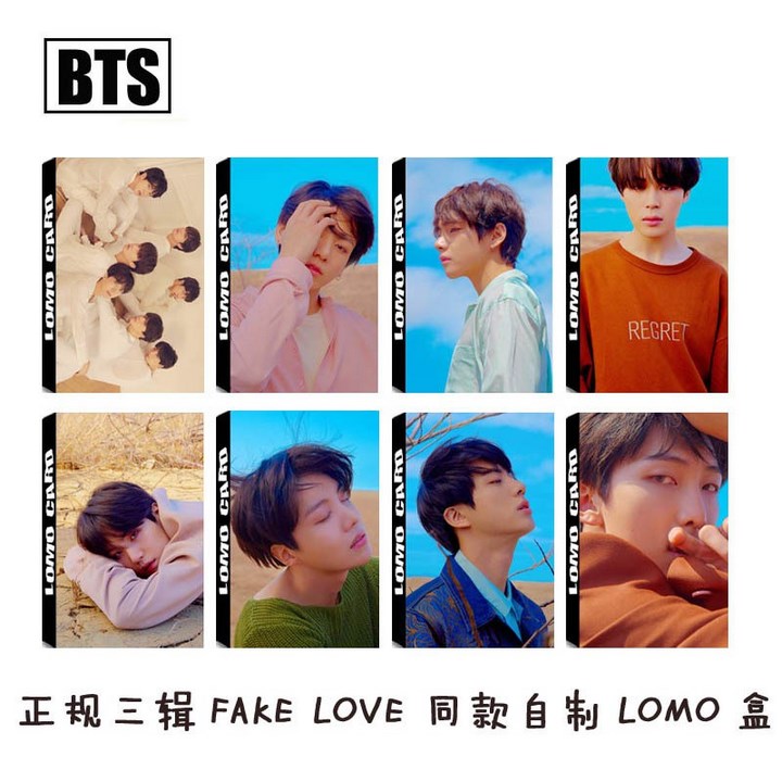 Lomo bts tear card ảnh nhóm bts