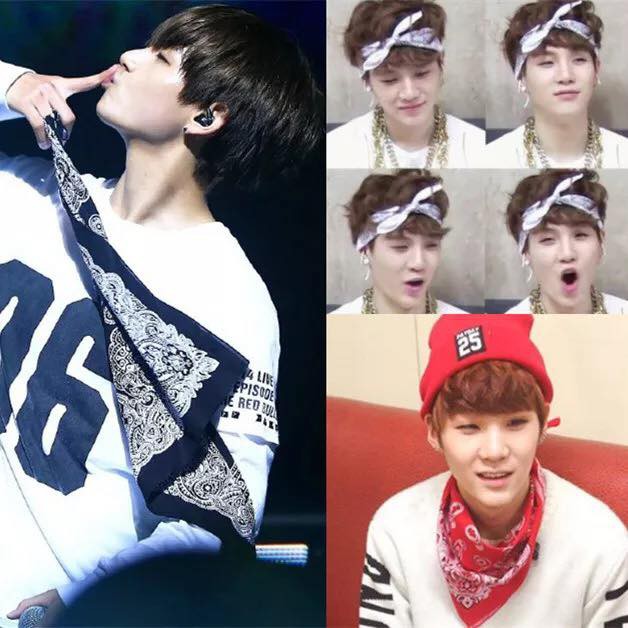 (14 màu) Khăn turban bts khăn bandana bts khăn cổ bts exo