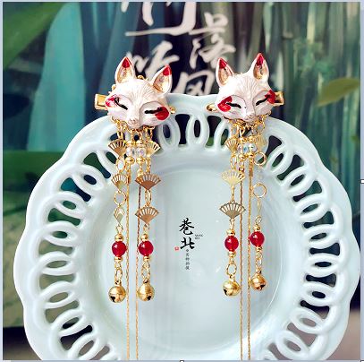 Cài tóc cặp hồ ly