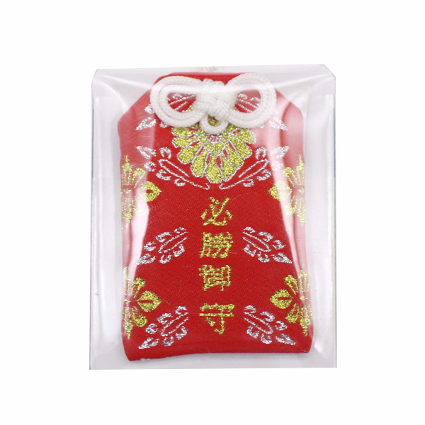 túi gấm phước omamori tất thắng đỏ chỉ vàng