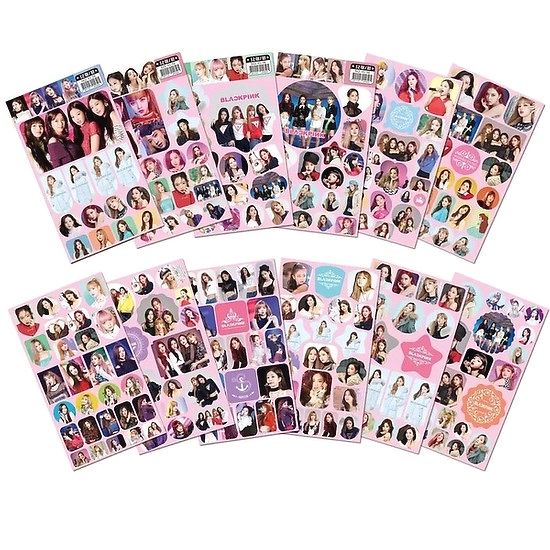 Ảnh dán Blackpink A5 bộ 12 tấm