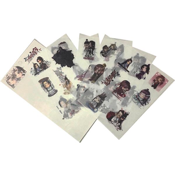 Ảnh dán Ma Đạo Tổ Sư Sticker bảng 6 tấm