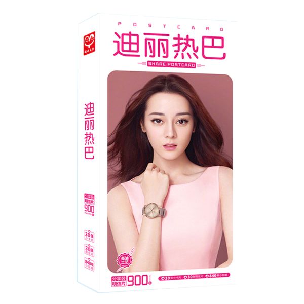 Postcard Địch Lệ Nhiệt Ba 900 ảnh hộp ảnh bộ ảnh có ảnh dán + lomo + postcard bưu thiếp