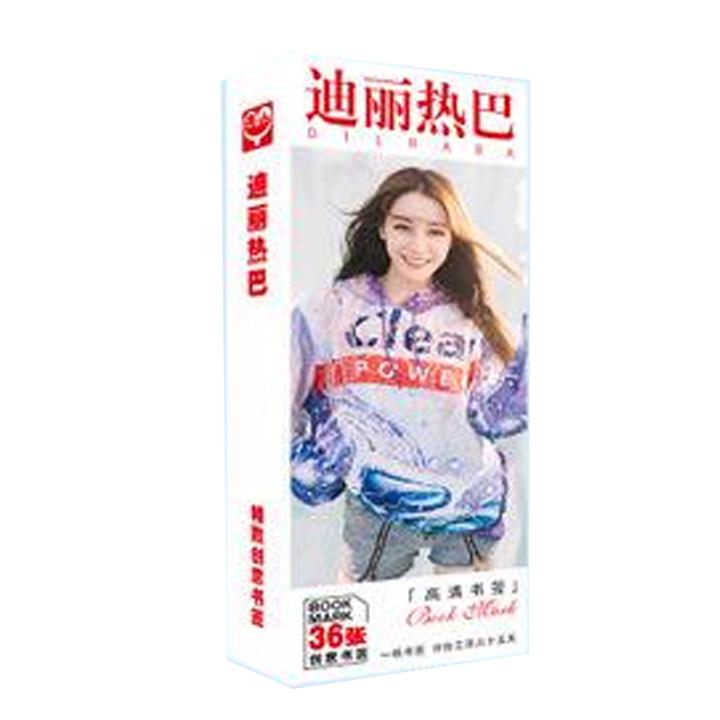 Bookmark Địch Lệ Nhiệt Ba hộp ảnh tập ảnh đánh dấu sách kẹp sách 36 tấm