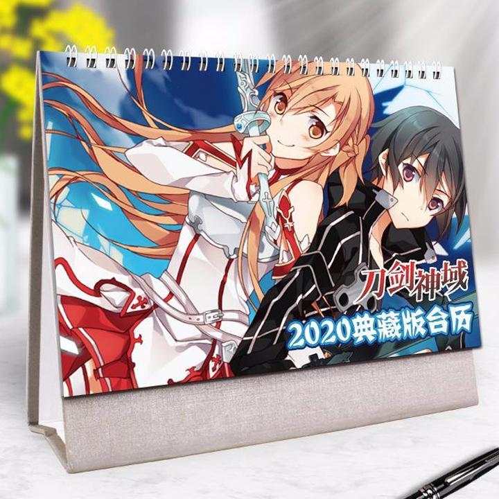 (Lịch 2020) Lịch Sword Art Online in ảnh đẹp anime chibi idols lịch để bàn