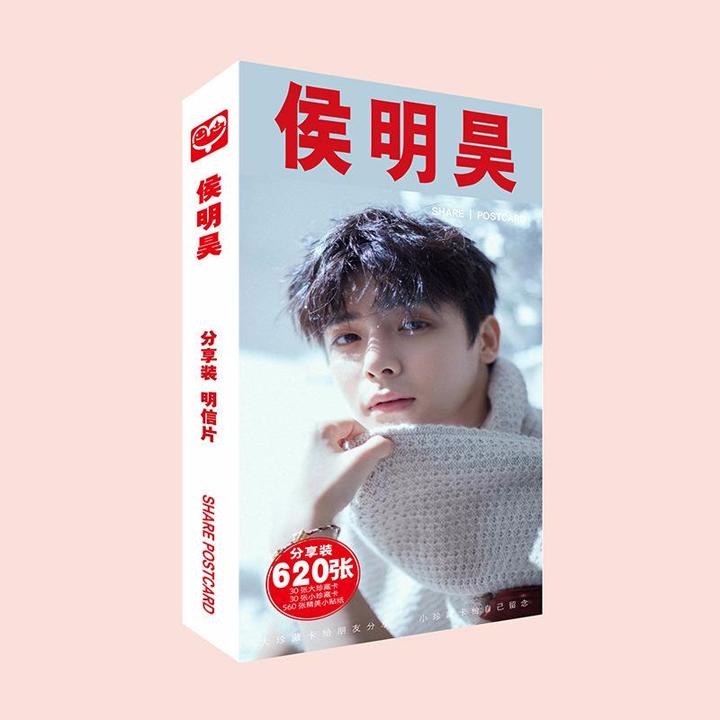 Postcard Hầu Minh Hạo hộp ảnh bộ ảnh có ảnh dán sticker lomo bưu thiếp