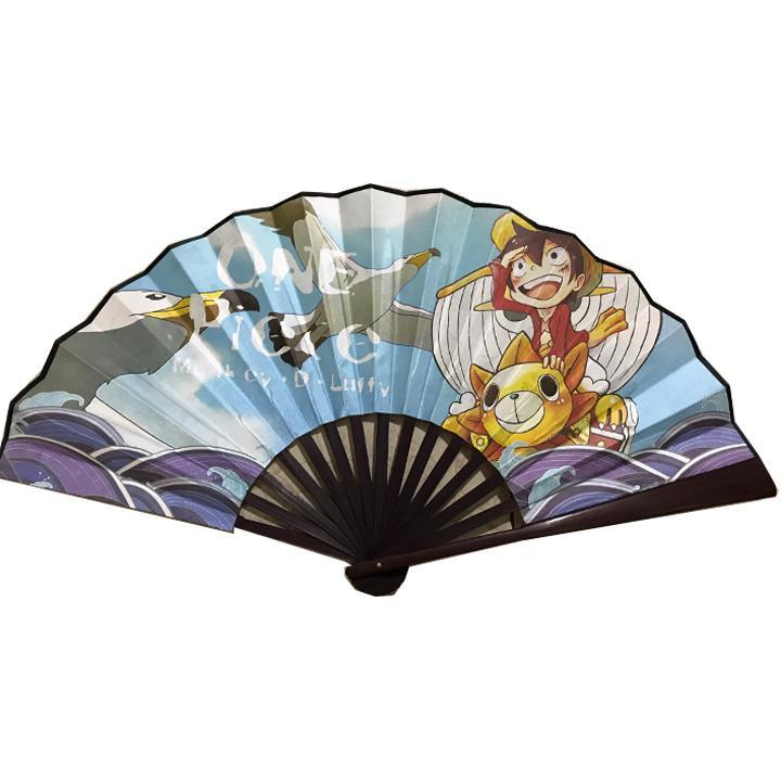 Quạt One Piece Đảo Hải Tặc cầm tay anime chibi nan 31cm cổ trang cổ điển cosplay