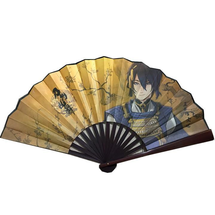 Quạt Touken Ranbu Đao Kiếm Loạn Vũ cầm tay anime chibi nan 31cm cổ trang cổ điển cosplay