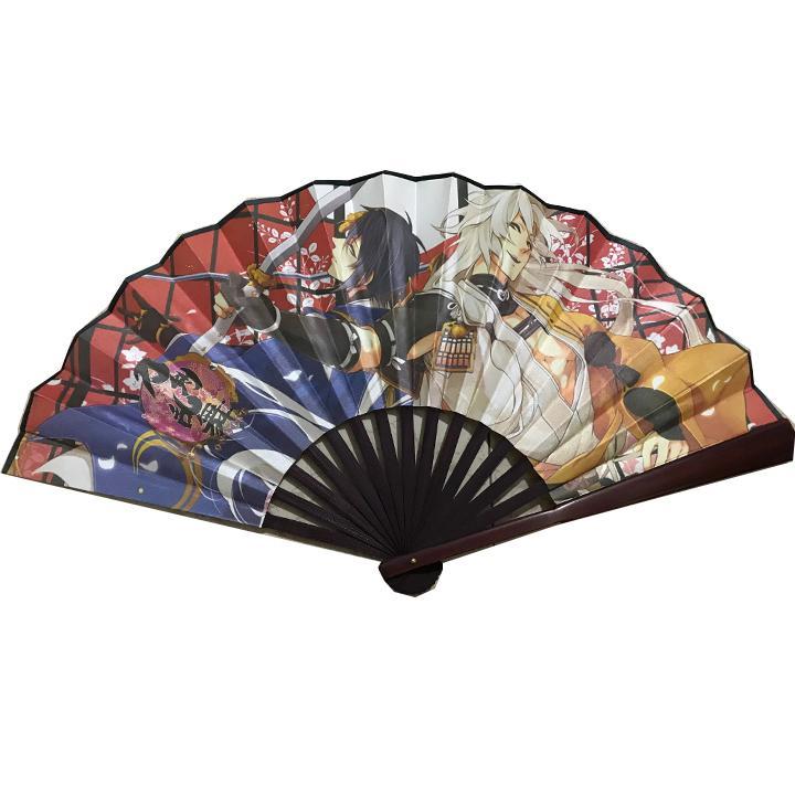 Quạt Touken Ranbu Đao Kiếm Loạn Vũ cầm tay anime chibi nan 31cm cổ trang cổ điển cosplay