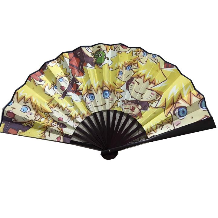 Quạt Naruto cầm tay anime chibi nan 31cm cổ trang cổ điển cosplay