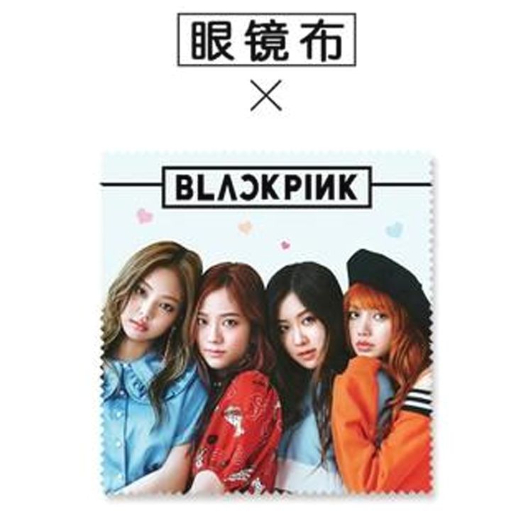 Khăn lau kính Blackpink khăn lau mắt kính in ảnh thiết kế độc đáo tiện lợi