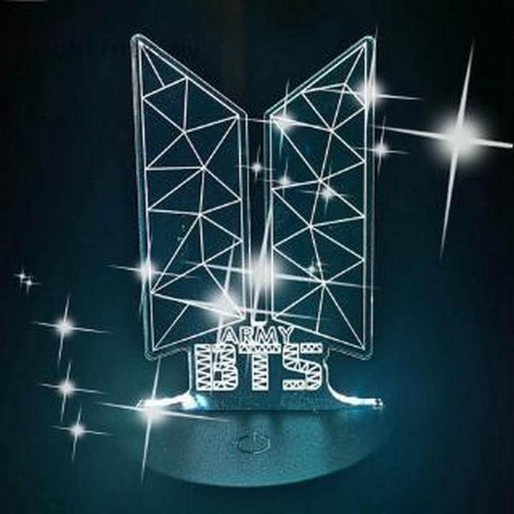 Đèn ngủ lightstick LYS BTS dạng phát sáng để bàn đổi 7 màu