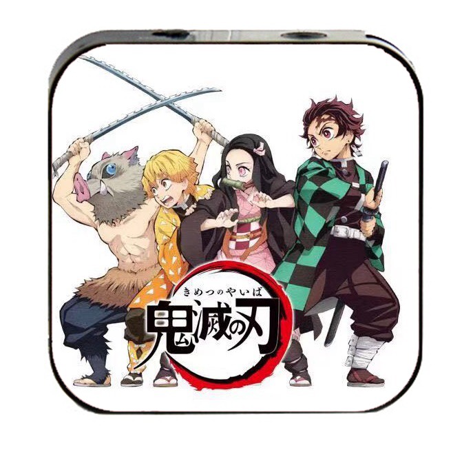 Máy nghe nhạc Kimetsu No Yaiba Thanh gươm diệt quỷ cầm tay mini tặng tai nghe cắm dây có mic và dây sạc nhỏ gọn tiện lợi