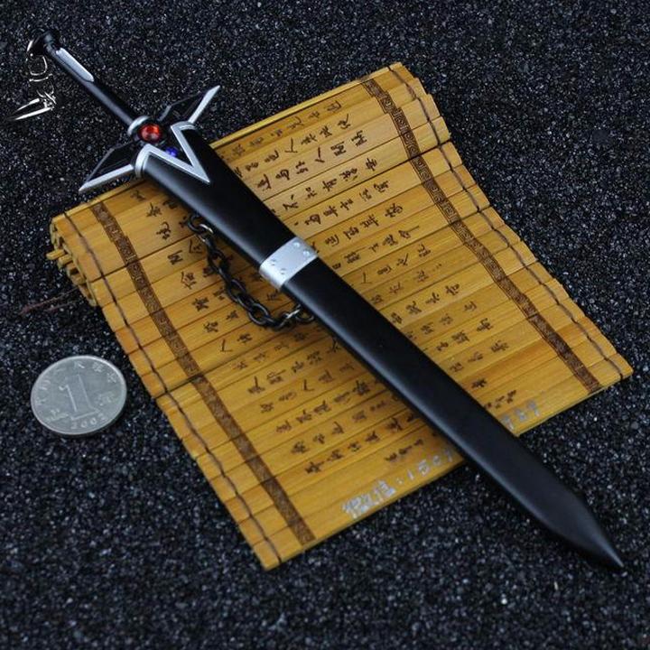 Mô hình móc khóa kiếm Sword Art Online Anime màu đen