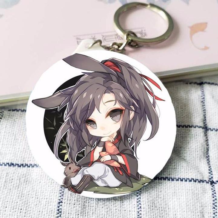 Huy hiệu Ma Đạo Tổ Sư Trần Tình Lệnh Lam Vong Cơ Ngụy Vô Tiện anime chibi