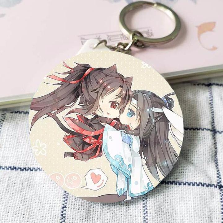 Huy hiệu Ma Đạo Tổ Sư Trần Tình Lệnh Lam Vong Cơ Ngụy Vô Tiện anime chibi