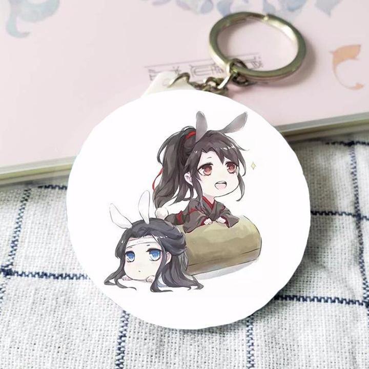 Huy hiệu Ma Đạo Tổ Sư Trần Tình Lệnh Lam Vong Cơ Ngụy Vô Tiện anime chibi
