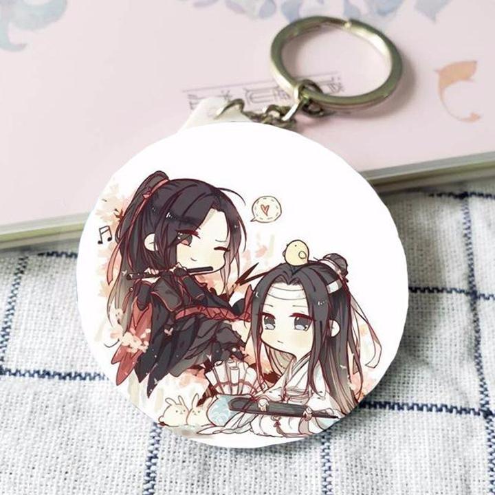 Huy hiệu Ma Đạo Tổ Sư Trần Tình Lệnh Lam Vong Cơ Ngụy Vô Tiện anime chibi