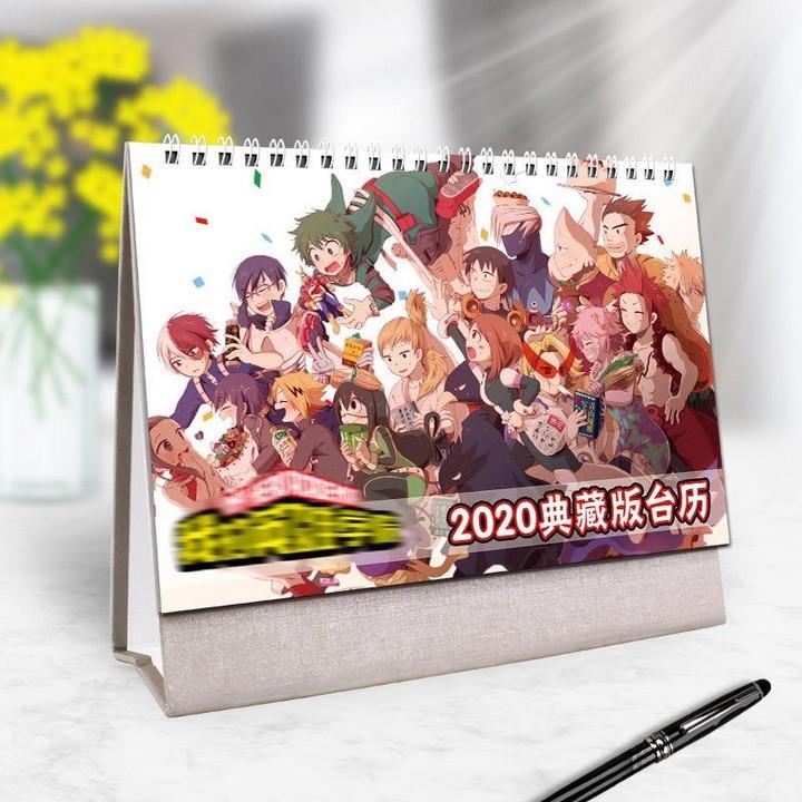 (Lịch 2020) Lịch Boku No Hero Academia Học viện anh hùng in ảnh đẹp anime chibi idols lịch để bàn