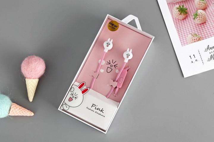 Tai nghe gấu brown thỏ cony quà tặng kềm hộp thời trang dễ thương xinh xắn