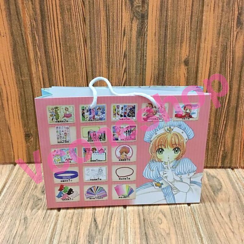Túi quà Sakura thủ lĩnh thẻ bài có poster postcard bookmark banner huy hiệu thiếp ảnh dán album ảnh