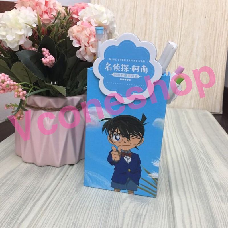 Hộp bút Conan Hộp bút thông minh anime chibi quà tặng xinh xắn