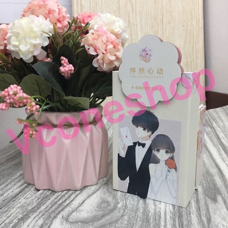Hộp bút Con tim rung động Hộp bút thông minh anime chibi quà tặng xinh xắn