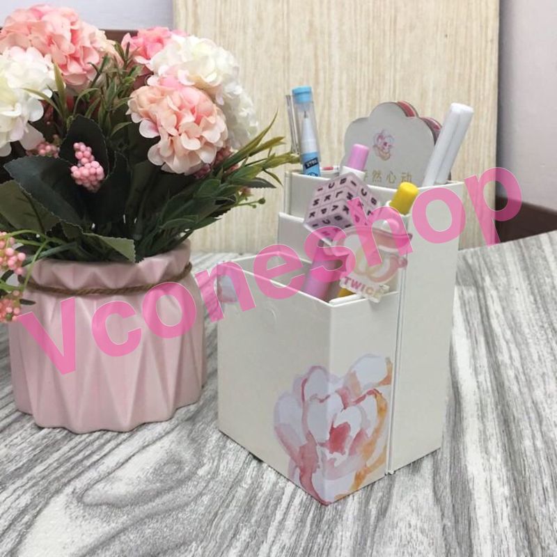 Hộp bút Con tim rung động Hộp bút thông minh anime chibi quà tặng xinh xắn
