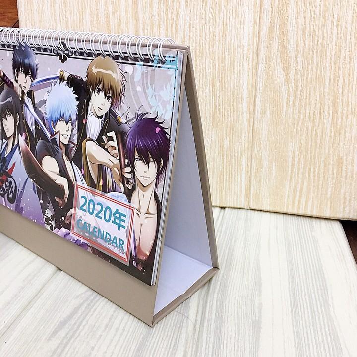 (Lịch 2020) Lịch Gintama in ảnh đẹp anime chibi idols lịch để bàn