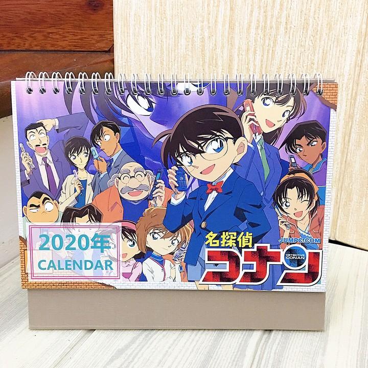 (Lịch 2020) Lịch Conan Thám Tử Lừng Danh in ảnh đẹp anime chibi idols lịch để bàn