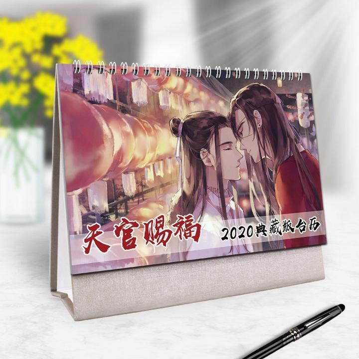 Lịch 2020- Lịch Thiên Quan Tứ Phúc in ảnh đẹp anime chibi idols lịch để bàn