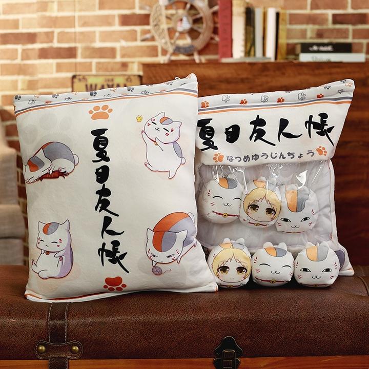 Túi gối mochi Natsume Book Of Friends anime chibi mềm mại thiết kế dễ thương sáng tạo