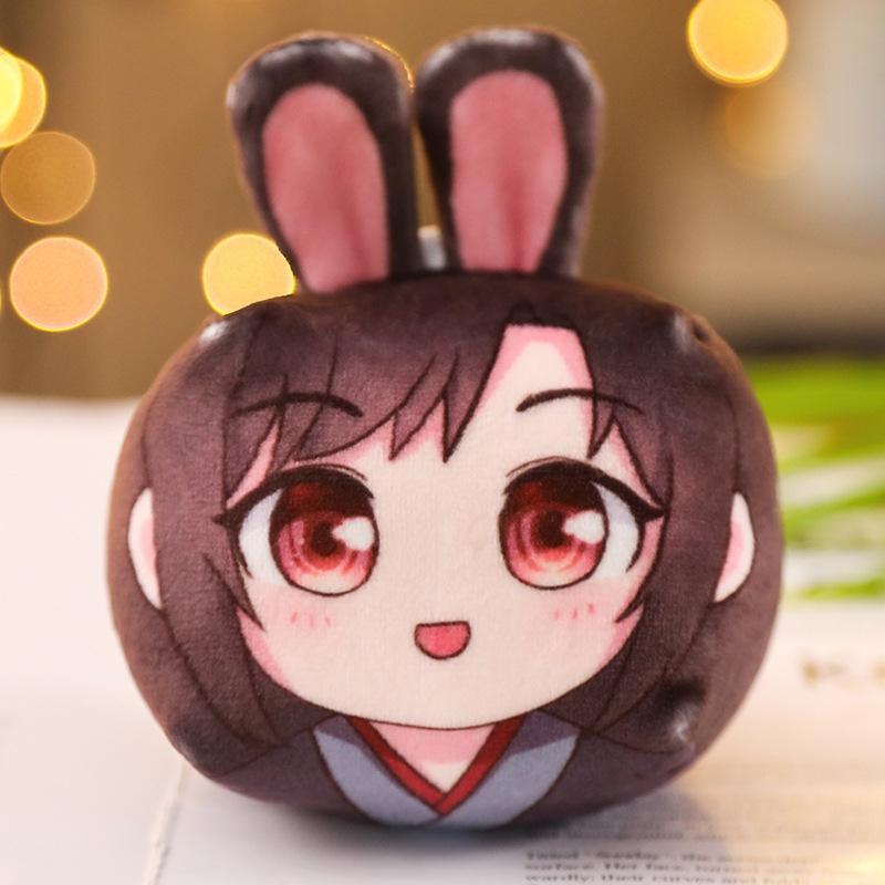 Thú bông móc khóa hình Gối mochi Ma Đạo Tổ Sư Tiêu Chiến Vương Nhất Bác anime chibi
