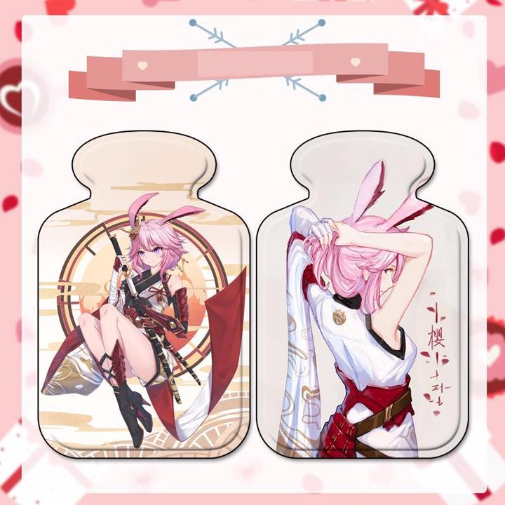 Túi sưởi Honkai Impact 3 chườm nóng mini mùa đông cầm tay anime chibi