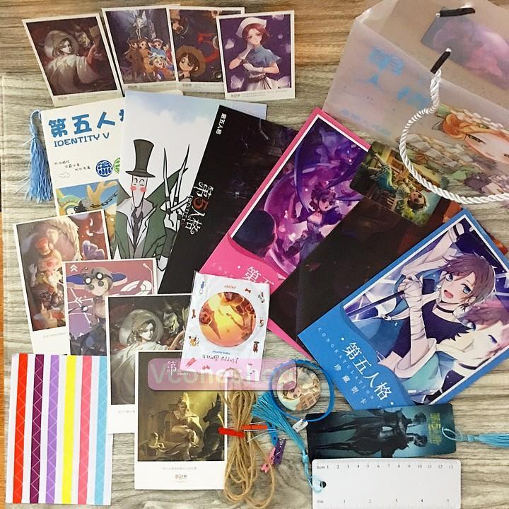 Túi quà trong suốt Identity V Nhân cách thứ năm có album ảnh bookmark postcard poster in hình anime chibi