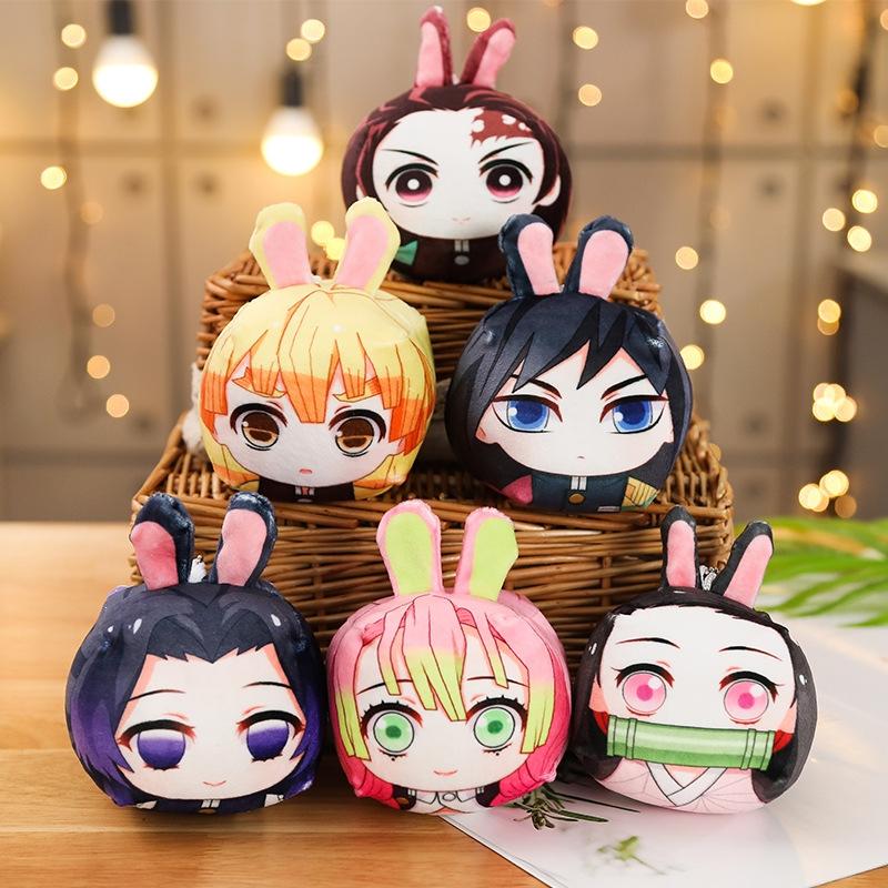 Thú bông móc khóa hình Gối mochi Kimetsu No Yaiba anime chibi