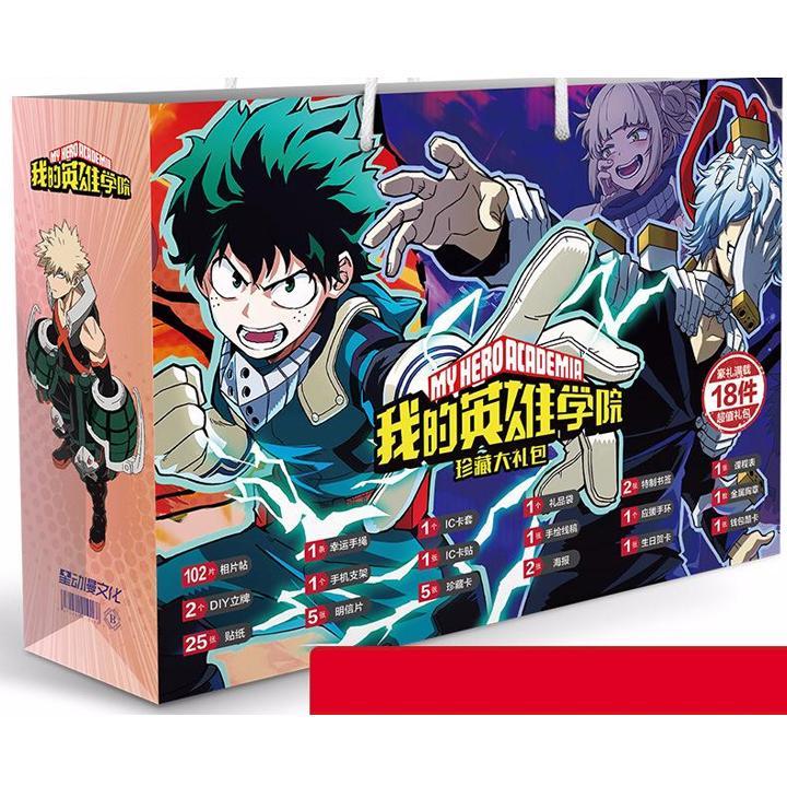 Túi quà Boku no Hero Academia Học viện anh hùng in hình anime chibi hình chữ nhật