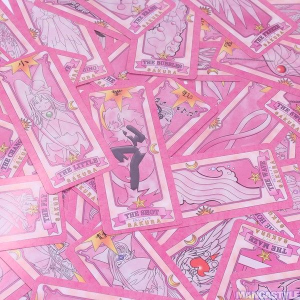 Hộp Bài ảnh thẻ The Clow Cardcaptor Sakura anime chibi quà tặng xinh xắn dễ thương