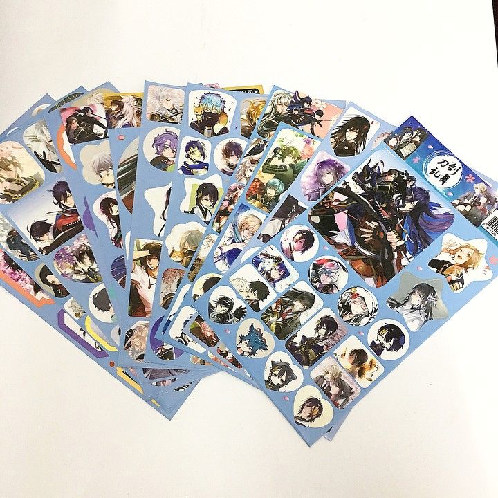 Ảnh dán 12 tấm sticker Touken Ranbu album ảnh dán anime idol dễ thương