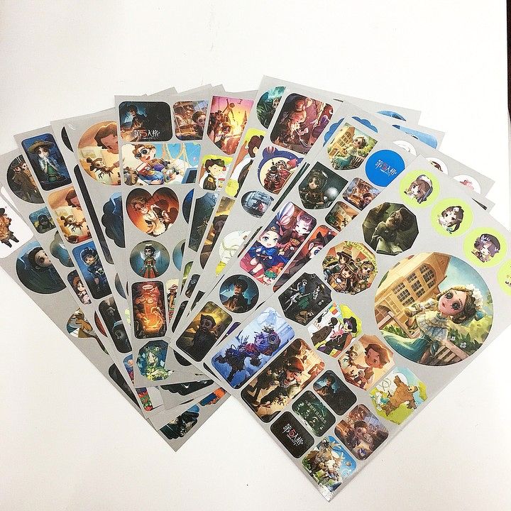 Ảnh dán 12 tấm sticker Nhân Cách Thứ Năm album ảnh dán anime idol dễ thương